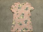 Polo Ralph Lauren Girls L g 12-14 Pink Floral Knit Crewneck Short Sleeve Tee