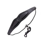 Leather Neck Strap Black For Saxophone Sax With Mountaineering Rope In Comfort