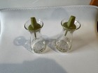 Mcm Vintage Pyrex Corelle Salt Pepper Shakers Spring Blossom Crazy Daisy Green