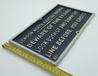 Vintage Original Antique Large Cast Iron Lner Railway Sign Steam Train Railways