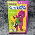 Barney s You Can Be Anything  Vhs Tape 2002 Purple Dinosaur Clamshell Movie