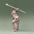 Vtg Inuit Soapstone Eskimo Seal Hunter Carved Sculpture W White Spear  4  Read