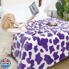 Small Purple Fleece Blanket Soft Lightweight Throw Blanket For Kids Toddlers 