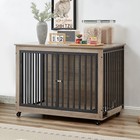 43  Large Dog Crate Wooden Kennel Heavy Duty Cage End Table Pet Furniture