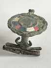 Antique Monumental Enamelled Bronze Disc Fibula    Danubian Celtic  150 Bce   50 Ce