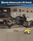 Motorcycle Stand 900lb Adjustable Sport Bike Front Rear Wheel Lift Paddock Stand
