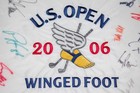 2006 U s  Open Winged Foot Us Autographed   Signed Golf Pin Flag