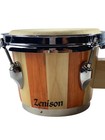 Zension 7  And 8  Bongo Drums - Latin Percussion Bongos Set Cowhide Tuning Key