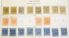 1895-1932 El Salvador Bob Postage Due Official  58 Stamp 3 Page Collection Lot