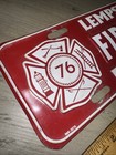 Lempster N h  Firefighter License Plate Vintage