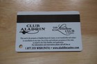 Aladdin Resort   Casino Las Vegas Nevada Players Slot Card Blank  no Name 