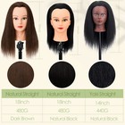 100  Human Hair Styling Hairdressing Practice Training Head Mannequin Doll Clamp