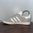 Adidas Gazelle Women s Size 7 Cq0879 Grey White Gold Suede Shoes Sneakers