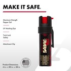 Sabre Pepper Gel 0 67oz Black Pepper Spray For Self Defense With Clip