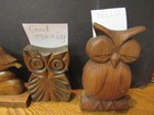 Vintage Lot Of 6 Wood Hand Carved Wood Animal Collectibles  ezs003710 