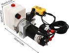 800w Hydraulic Pump Power Unit With Remote Control  1 67 Quart Hydraulic Pump