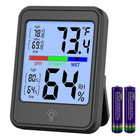 Indoor Digital Thermometer Hygrometer Temp Humidity Gauge With Backlight Stand