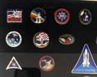 Rare Winco Framed Collection Of Nasa The Journey Continues  23 Pin Collection