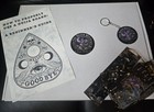 Wooden Ouija Board W Planchette Spirit Guidance Triangle Eye Style Guide   Box 