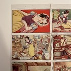8 Vintage 1938 Disney Snow White dwarfs Poster Stamps Armour   Company No  47