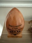 Vintage Texas Longhorns Wood Carved Football Championship Sculpture Grid Works  