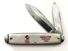 Mickey Mouse Pocket Knife From The Chicago World s Fair 1933 Two Blades