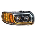 Passenger Rh Led Headlight W  Dual Function Led Halo Dlr - Peterbilt 388 389 567