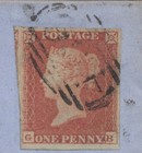 Gb Stamps 1853 Entire Letter  Liverpool To London  W 1d Red Brn W 4 Good Margins