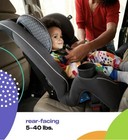 Cosco Kids Easy Elite Slim All-in-one Convertible Car Seat - Black pink New