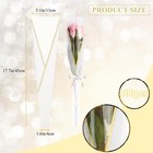 100pcs Single Flower Sleeves Wrapping Bags White Single Rose Florist Bouquet    
