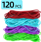 Large Heavy Duty Rubber Bands - 120 Pcs  7x1 8 Inches  Assorted Colors  Office  