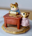 Vintage Wee Forest Folk Mice Mouse M-115 Mom   Ginger Baker Wp 1984