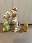 Vintage Rubber Toy Lot  3  Squeak Tiger Gator Elephant Alan Jay Carolyne Animals