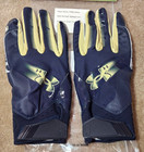 Under Armour Blur Ncaa Navy Midshipmen Receiver Football Gloves Xl  New