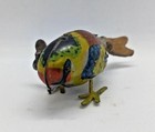 Vintage Tin Litho Mechanical Wind Up Toy 2 3 4  Bird Japan W  Key