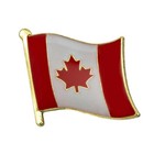 3 Canada Flag Pins 0 5  Metal Lapel Pin Canadian Maple Leaf Hat Tie Tack Lot Set