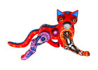Oaxacan Wood Carving Hedilberto Olivera Wild Cat Oaxaca Mexico Folk Art Alebrije