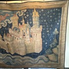 Stunning Medieval Tapestry New Reproduction Dye Injected Textured Polycanvas