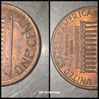Us 1991 Lincoln Memorial Penny 1 Cent Coin No Mint Mark  Mint Error  Full Steps
