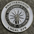 Ibew Local 379 Challenge Coin Charolette North Carolina Reaper Black