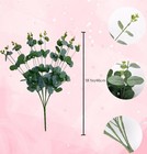 5 Bundles Of 80 Large Eucalyptus Stems Simulation Green Plant Wedding Home Of   