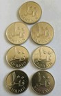 Lot Of 7 Coins  All 1970 Bahrain 100 Fils   All Circulated Very Fine Condition