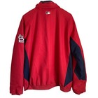 Majestic St  Louis Cardinals Mlb Authentic Collection Red Full Zip Jacket Xl