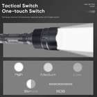 1 2x High Lumens 14-t6 Led Flashlight Tactical Powerful Police Torch Lamp 5modes