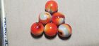 6 Outstanding  Jabo Swirl  Marbles  4 99 Lot  3mh3