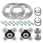 2pcs Front rear Wheel Hubs Rotor Bearing Studs For Polaris Rzr Xp 1000 2014-2023