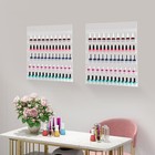 2pcs 6-tier Wall Mounted Nail Polish Display Rack For Nail Salons  Homes Acrylic