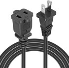 Polarized 2-prong Male-female Extension Power Cord Cable  2 Outlet Extension Cab