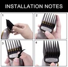 10pcs Hair Clipper Cutting Limit Combs Premium Guides Guards For Wahl Pro New Us