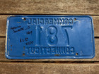 1958-66 Connecticut Commercial License Plate 781